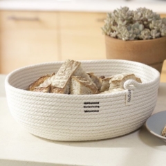 Woven Grey Oval Monterey Basket