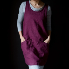 Rough Linen Limited Edition Bella Linen Pinafore-Apron